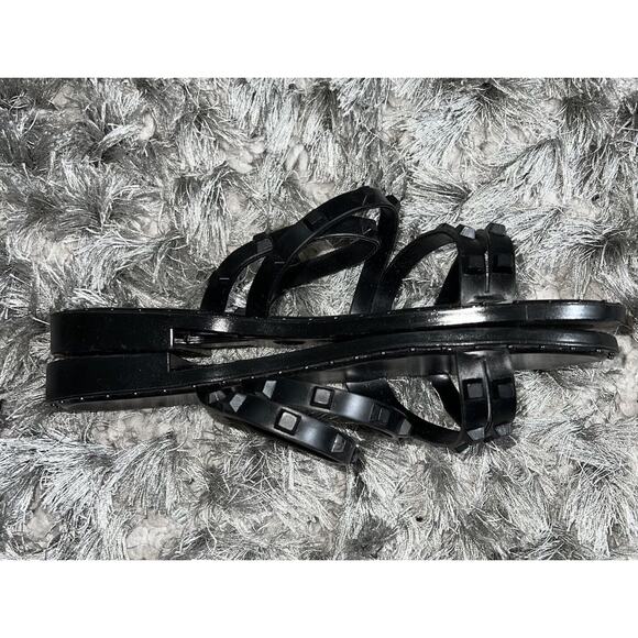 Shade & Shore Sandals Women 6 Slip On Studded Flat Minimalist Night Out - Picture 5 of 7